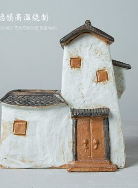 仿古瓷器 复古民国风格 田园风 桌面摆件 雅玩 收藏品 全手工制