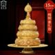 供曼扎盘慧宝纯铜鎏金37供曼扎盘八吉祥曼达盘全套曼茶罗修盘15cm