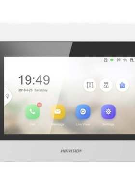DS-KH6320-WTE1原装英文机海外版可视对讲室内机video intercom
