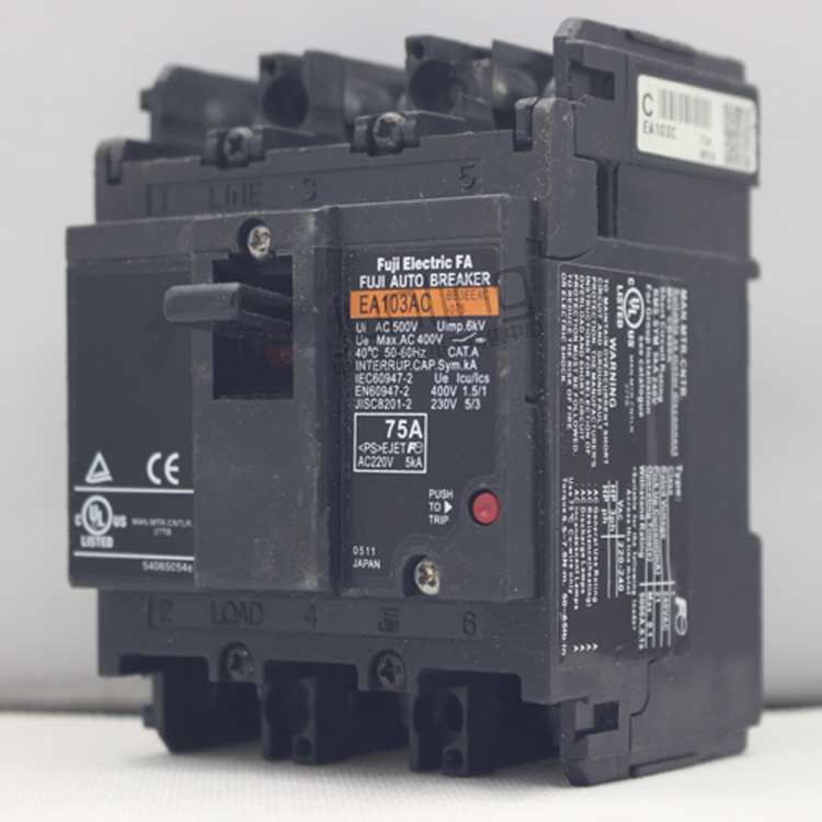 富士/FUJI塑壳断路器100A EA103B三相空气开关