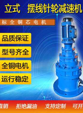 卧式摆线针轮减速机XWDY/BWY单级双级硬齿面变速箱搅拌防爆电机厂