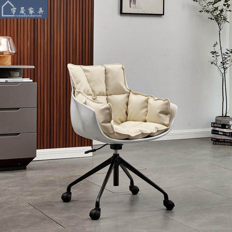 电脑椅靠背现代简约家用书桌椅设计师办公椅转椅老板椅子舒适轻奢