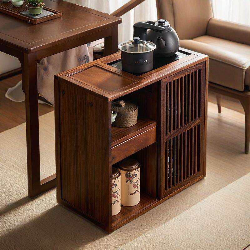 移动胡桃木家用茶水实木茶台茶车茶桌水壶柜带一体茶几轮边客厅,电子元器件市场,其它元器件,淘宝优惠券,粉丝福利购,淘宝优惠卷