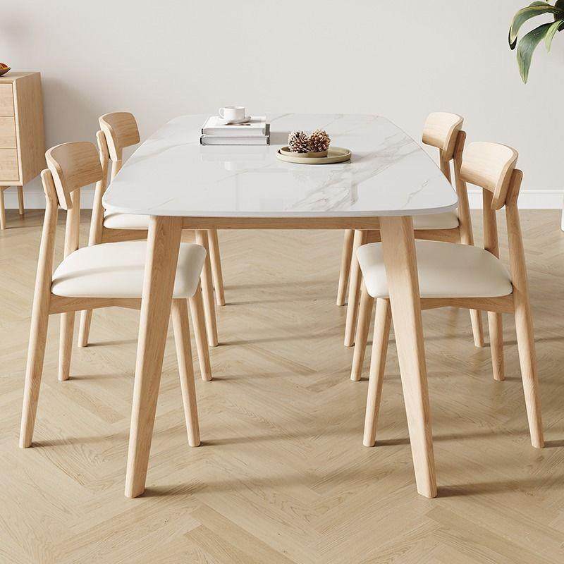 实木岩板餐桌椅组合现代简约北欧风小户型家用长方形桌子,电子元器件市场,其它元器件,淘宝优惠券,粉丝福利购,淘宝优惠卷