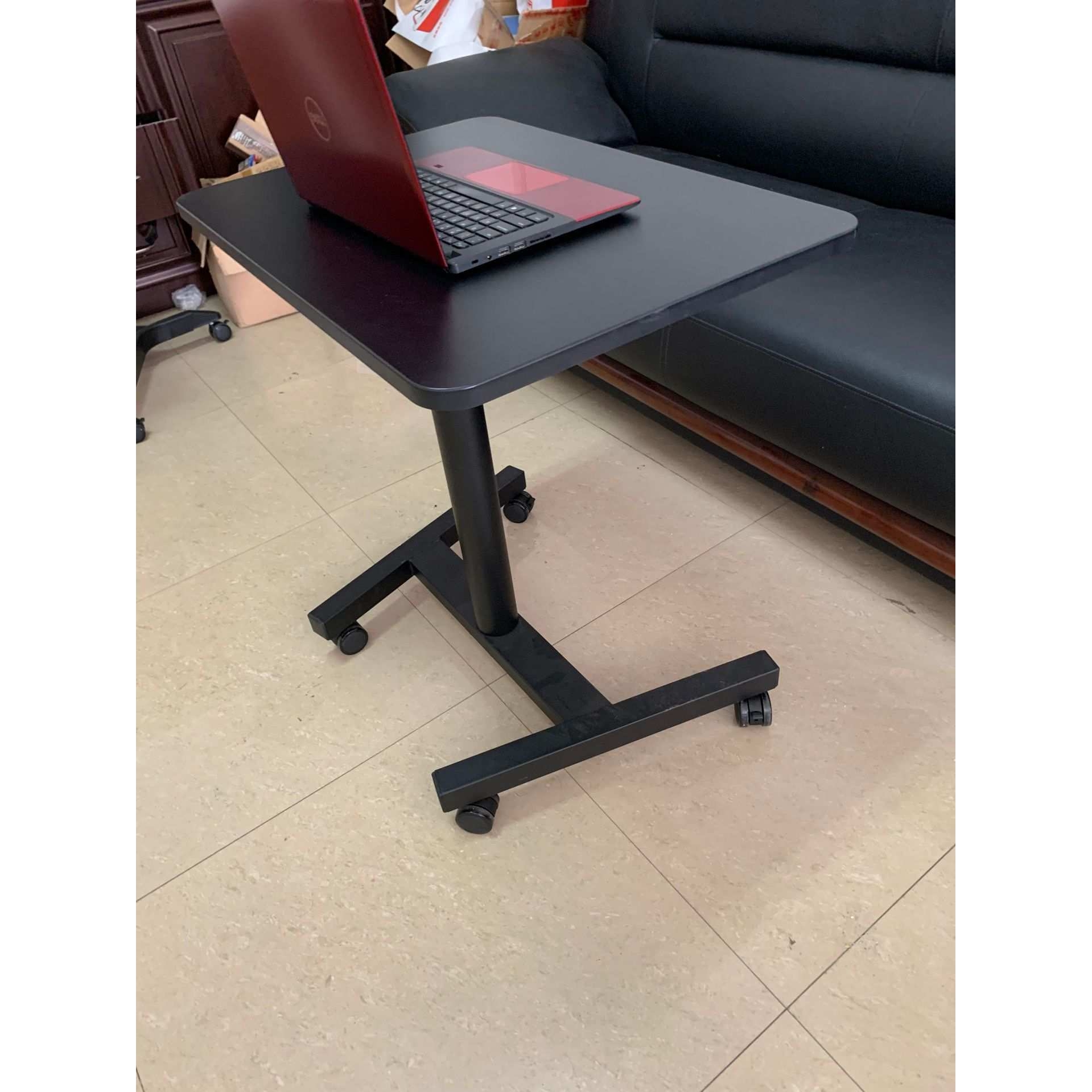 外贸余单现货气动升降办公桌站立式单人咖啡桌