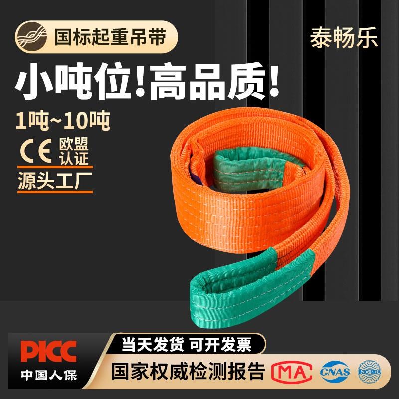 起重国标吊装带CMA检测CNAS起重吊装W02工业扁平吊绳CWE吊带5吨7