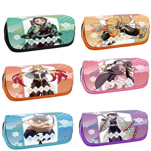 动漫Demon Slayer 鬼灭之刃笔袋 炭治郎 祢豆子 富冈义勇文具袋