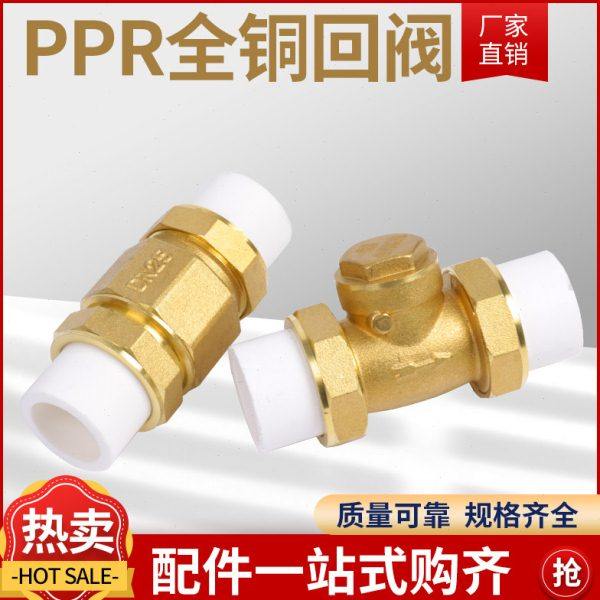 PPR水管配件20/25/32双活接全铜止回阀4分6分1寸黄铜逆止阀单向阀,基础建材,PPR管,淘宝优惠券,粉丝福利购,淘宝优惠卷