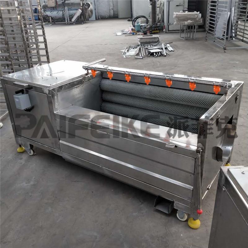 花生果毛辊清洗机核桃毛辊清洗机干果类毛刷清洗设备莲藕去皮机