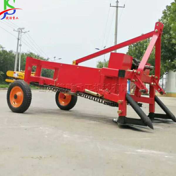 拖拉后置花生收获机 垄花生不落果收割机 牵引式平地收花生机