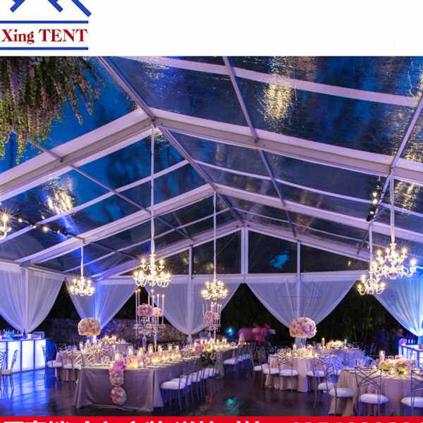 户外草坪透明婚礼婚庆篷房临时活动派对棚房铝合金篷房可反复装卸
