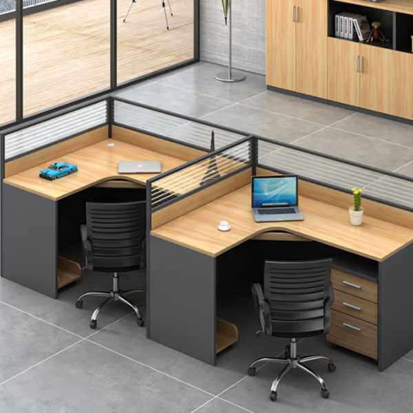 公家具屏风公桌简约现4/6四人位职员公桌椅组合员工卡座