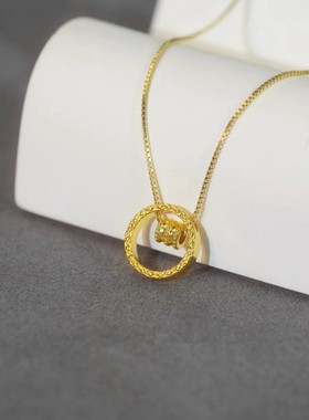 民族风精致气质项链环环相扣