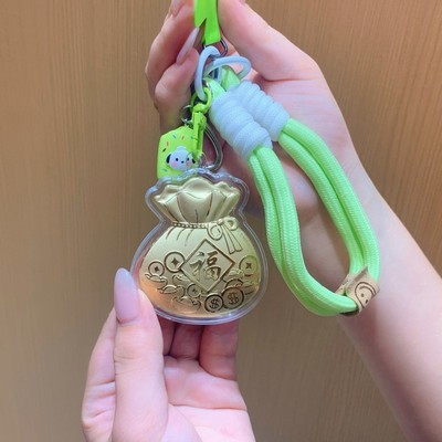 足金999黄金福袋钥匙扣包包挂件送男友送女友送闺蜜生日礼物