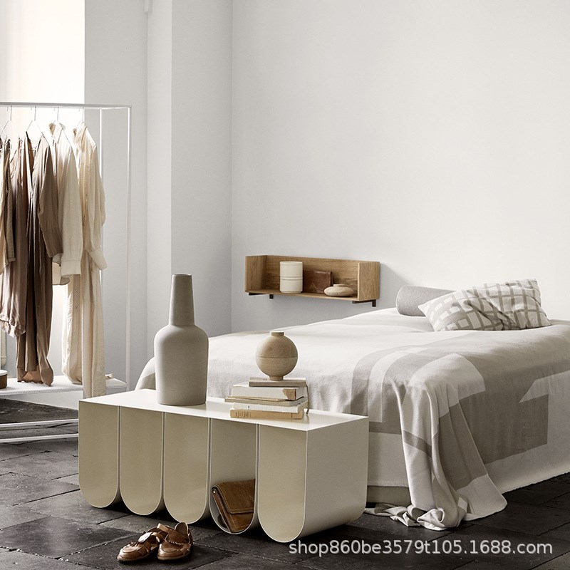 造心家具可组合堆叠简约收纳墙面置物架书房陈列架一字木质隔板