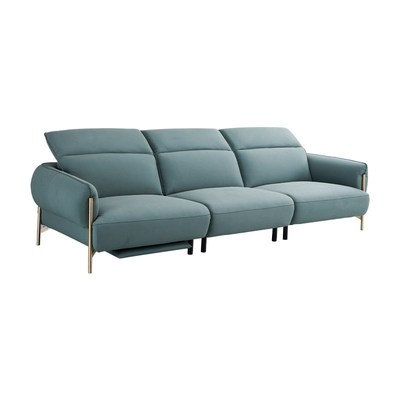 现代简奢风格升降式多功能沙发三位轻奢客厅家具懒人沙发组合