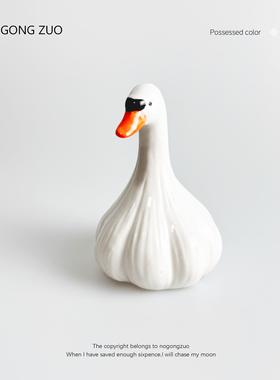 “蒜瞭鸭没什么么大不瞭的”创意治愈桌面摆件搞怪节日生日礼物