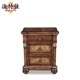 意大利风翡冷翠实木床头柜意式 床边柜收纳储物柜小立柜
