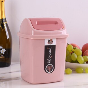 UMC7桌面垃圾桶迷你小茶几餐桌客厅卧室梳妆台收纳桶简约有盖迪鹏