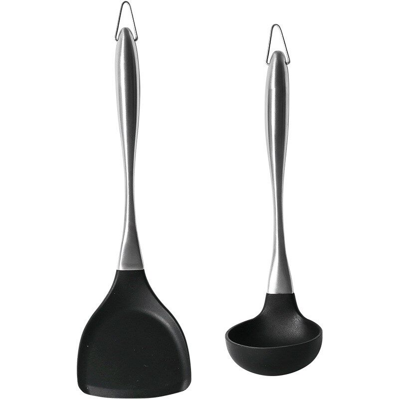 长柄硅胶铲子不粘锅锅铲汤勺家用炒菜铲子耐高温厨具