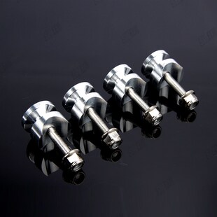 摩托车铝合金尾箱扣边箱快拆扣子底板塑料胶垫工字扣边架凹槽挂扣