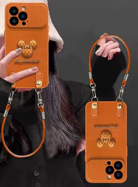 橙菱米奇适用oppofindx9pro手机壳x8s/x7ultra小羊皮oppo新款reno14/11/10女k13/12x保护套a6gt/a5a3a97a96a9