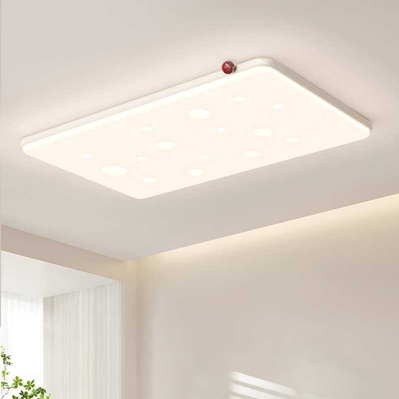 新款奶油风客厅主灯大灯卧室灯现代简约大气护眼吸顶灯中山灯具