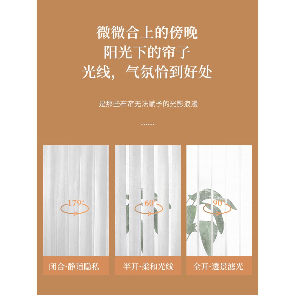 电动梦幻帘窗帘遮光2022新款客厅阳台卧室纱帘垂直竖百叶窗帘