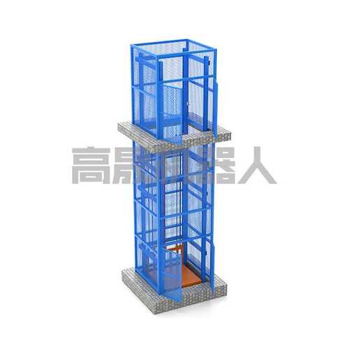 单缸升降平台液压导轨升降机简易电动升降平台单侧悬臂式升降机