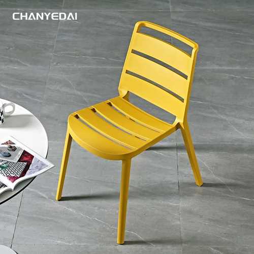 轻奢椅子靠背化妆椅塑料北欧镂空餐椅现代简约懒人网红家用餐厅椅