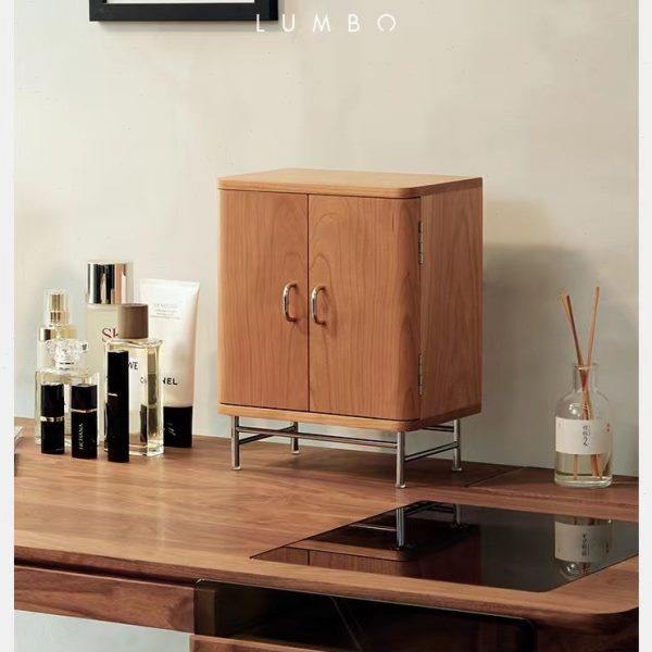 【山舍精选】中古柜首饰盒樱桃木黑胡桃实木首饰饰品收纳盒大容量,收纳整理,首饰盒,淘宝优惠券,粉丝福利购,淘宝优惠卷