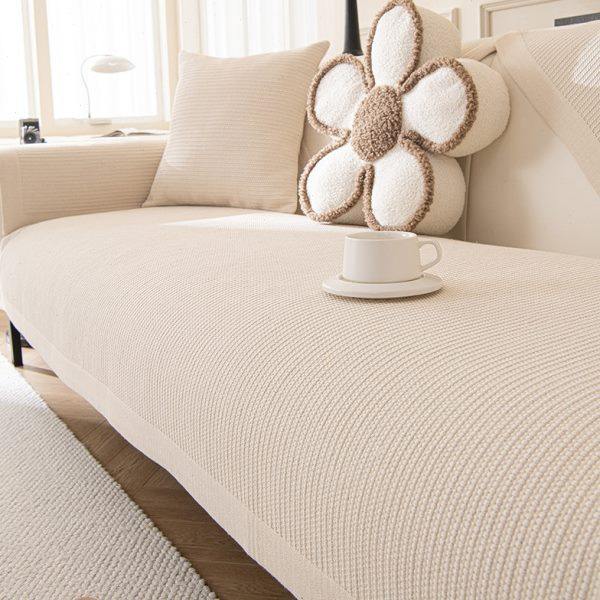 四季通用简约棉麻原色现代编织工艺加厚盖巾防滑品质组合沙发垫,居家布艺,沙发垫,淘宝优惠券,粉丝福利购,淘宝优惠卷