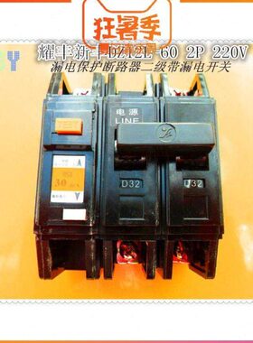 耀丰2P220V新丰空气带漏电断路器DZ12L-6032A40A保护器XFKM现货