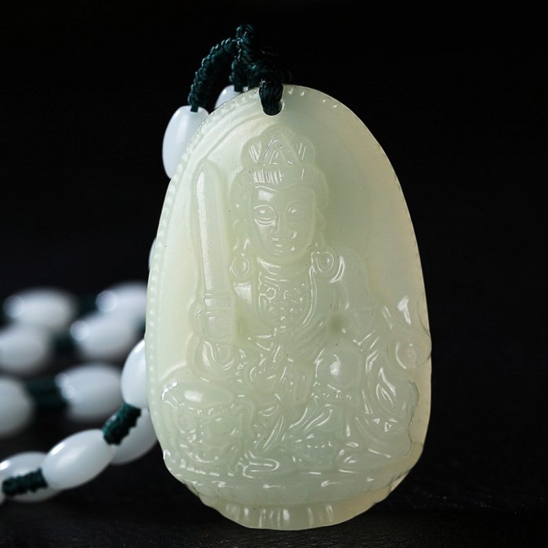 新疆和田白玉八大守护s神吊坠挂件十二生肖本命佛男女款玉坠