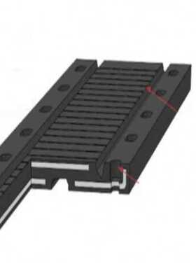 桥梁伸缩缝橡胶板伸缩缝d40 60 80 160伸缩缝梳齿板CF型支座