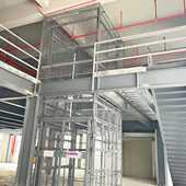 工字钢重型仓储货架多层搭建可拆卸钢结构阁楼货架承重阁楼平台