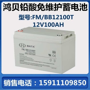 免维护EPS BABY BB12100T UPS电源直流屏 鸿贝蓄电池12V100AH