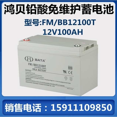 BABY 鸿贝蓄电池12V100AH FM/BB12100T 免维护EPS UPS电源直流屏