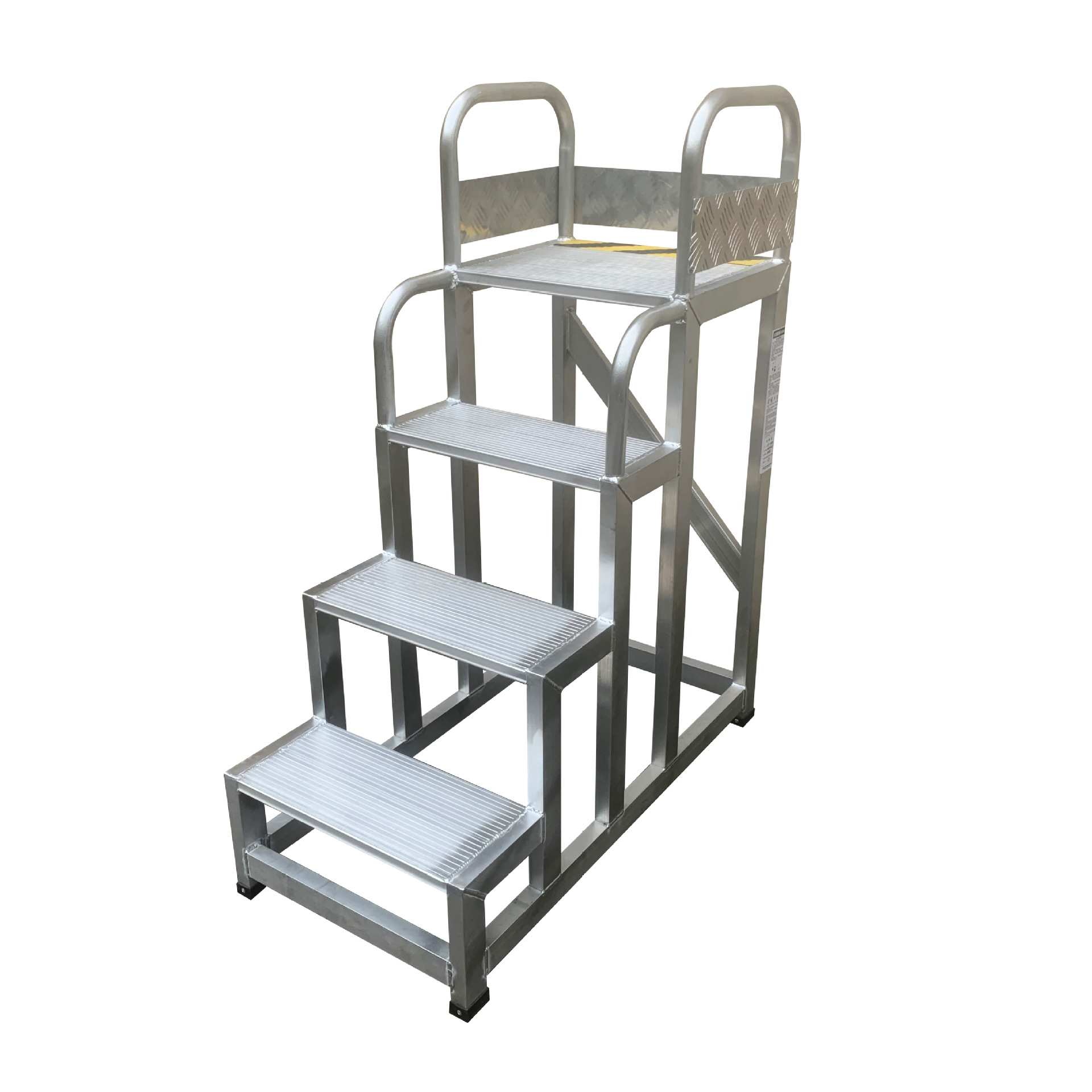B铝踏步 工业可移动铝合金平台梯塌台超市仓库取货登高梯坚固