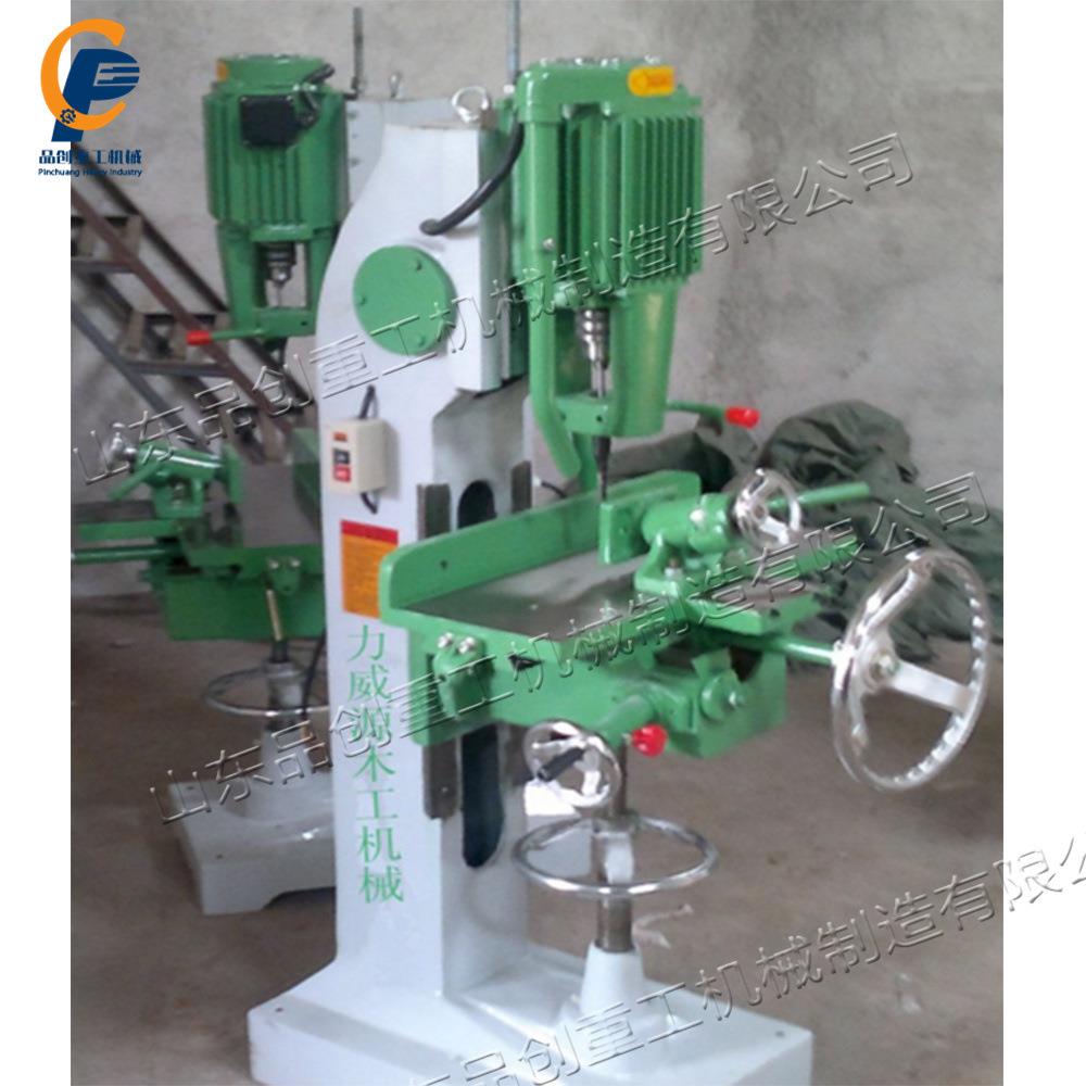 家具厂装修木料上钻孔开榫眼多形打眼机木工机械MZ1610A方眼钻