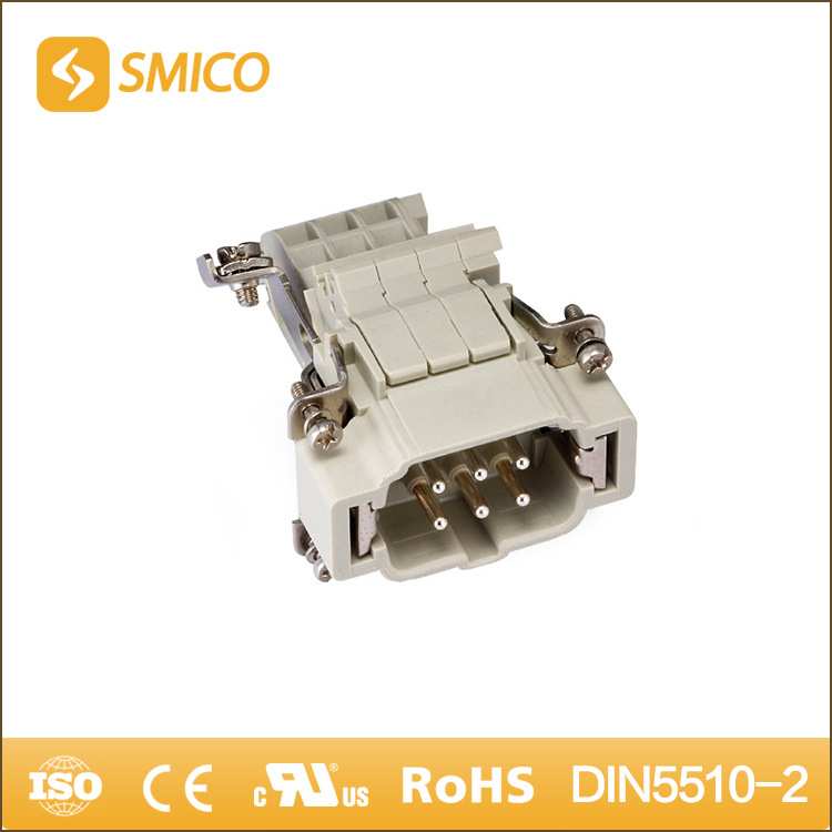 厂家直销 HEAV系列6芯重载连接器伸长型插芯 16A 500V自动化设备