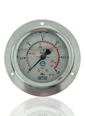 威卡WIKA不锈钢压力表耐震充油压力表防振油压表YN60ZT3MPAG1/4