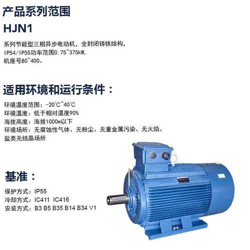 马拉松marathon HJN1(IE2)系列三相异步电机0.75KW~375KW可选择