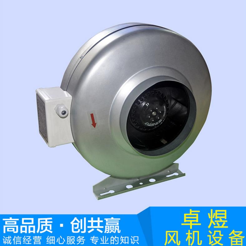供应 圆形大风量节能管道风机 GDF200低噪音室内抽风机