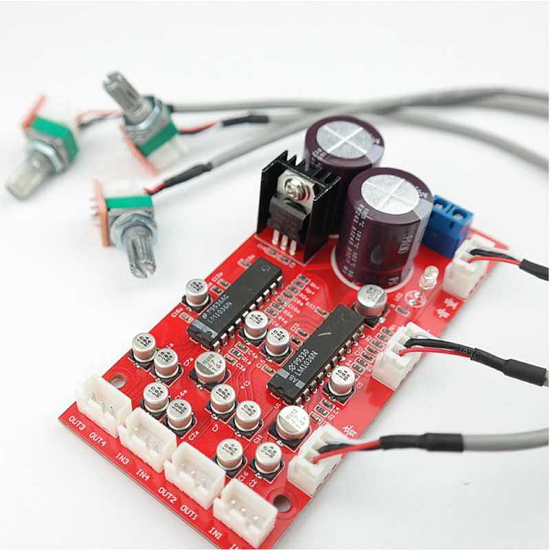 LM1036音调板 4声道音调板 效果 LM4610 upc1892音调板