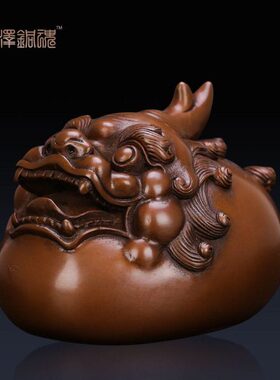 匠泽铜魂 纯紫铜貔貅摆件工艺品 貔貅摆件 开业礼品