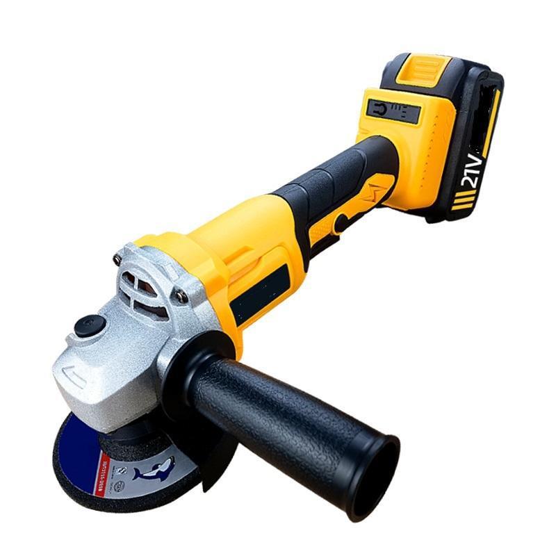 工业锂电角磨机大功率切割机100mm直径电动角向磨光机砂轮机