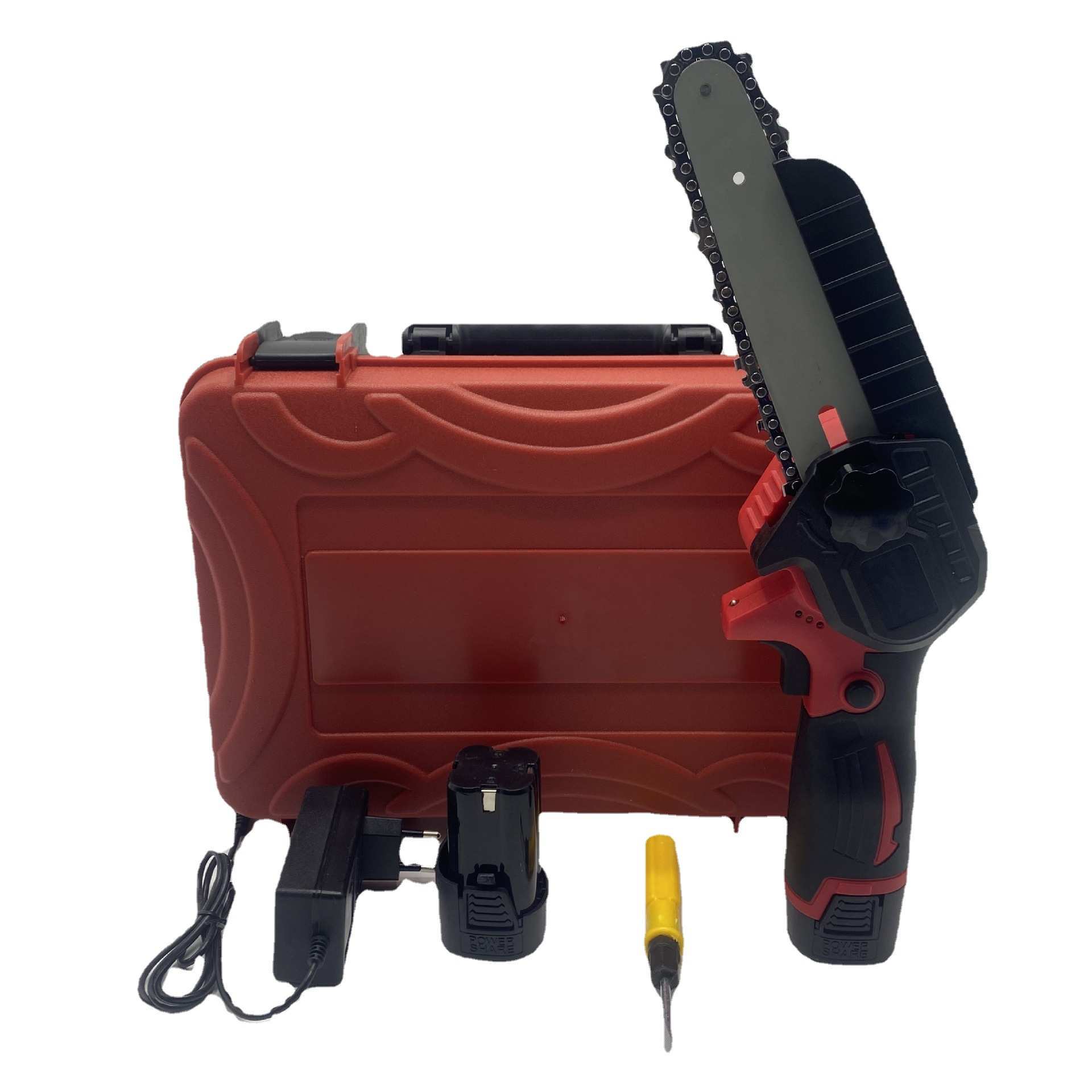 18v新款锂电迷你剧4寸6寸电链锯小型伐木锯手提家用电动手锯