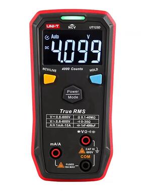 优利德家用型数字万用表UT123/D迷你型高精度量程多功能电工万用