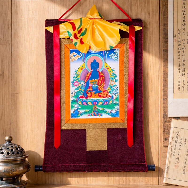 多款唐卡刺绣布料装裱西藏唐卡装饰挂画要师佛唐卡佛像挂画